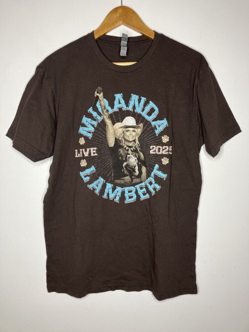 Miranda Lambert Live 2025 Tour T-Shirt Size L Brown Country Music Concert Tee